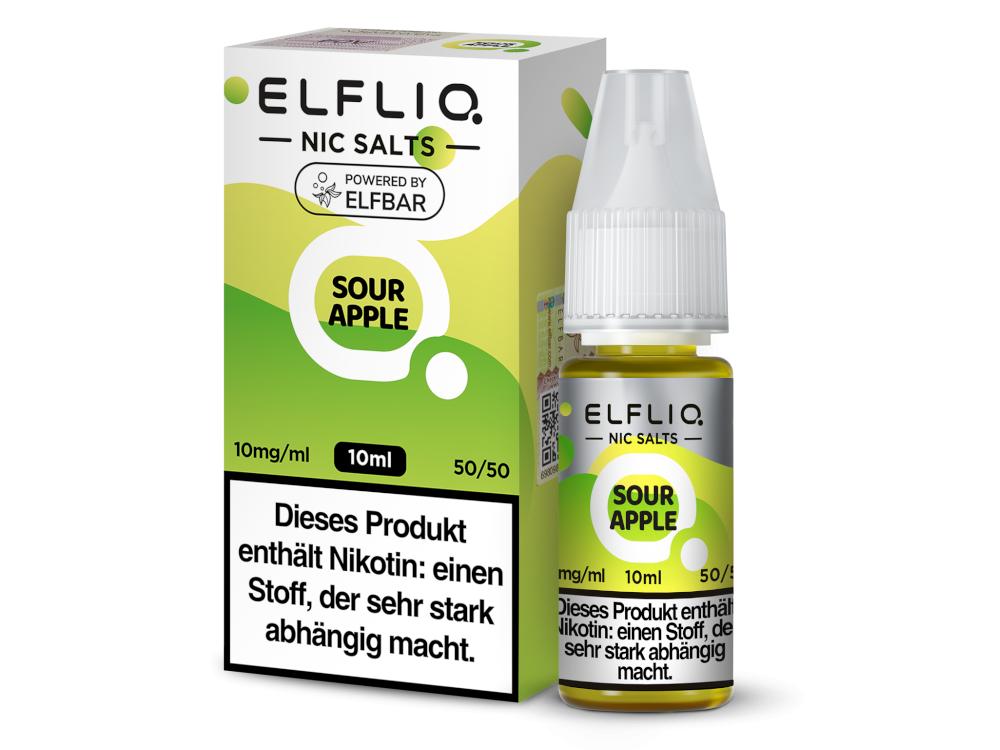ELFLIQ - Sour Apple - Nikotinsalz Liquid 10 mg/ml