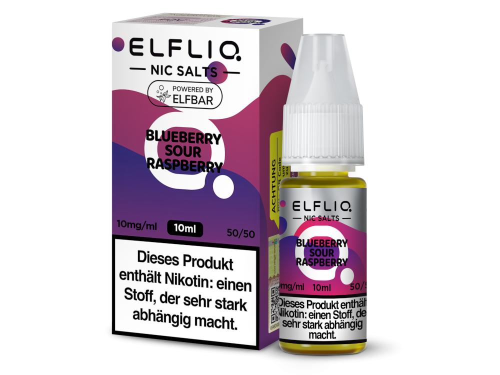 ELFLIQ - Blueberry Sour Raspberry - Nikotinsalz Liquid 10 mg/ml 10er Packung