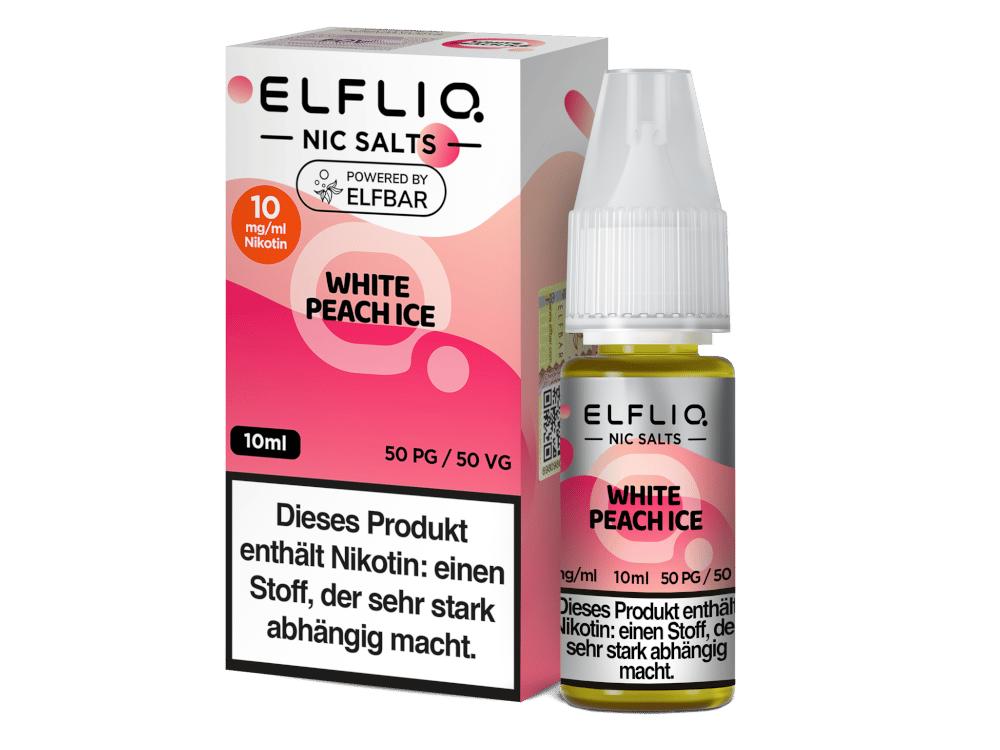 ELFLIQ - White Peach Ice - Nikotinsalz Liquid