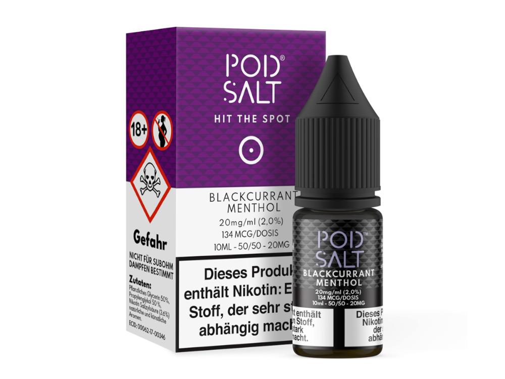 Pod Salt - Blackcurrant Menthol - Nikotinsalz Liquid 