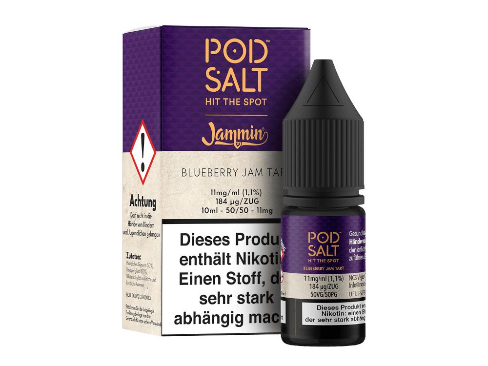 Pod Salt Fusion - Blueberry Jam Tart - Nikotinsalz Liquid 