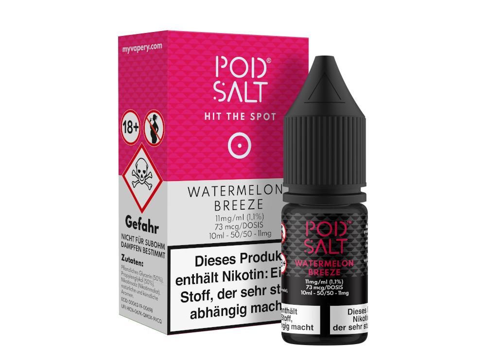 Pod Salt - Watermelon Breeze - Nikotinsalz Liquid 