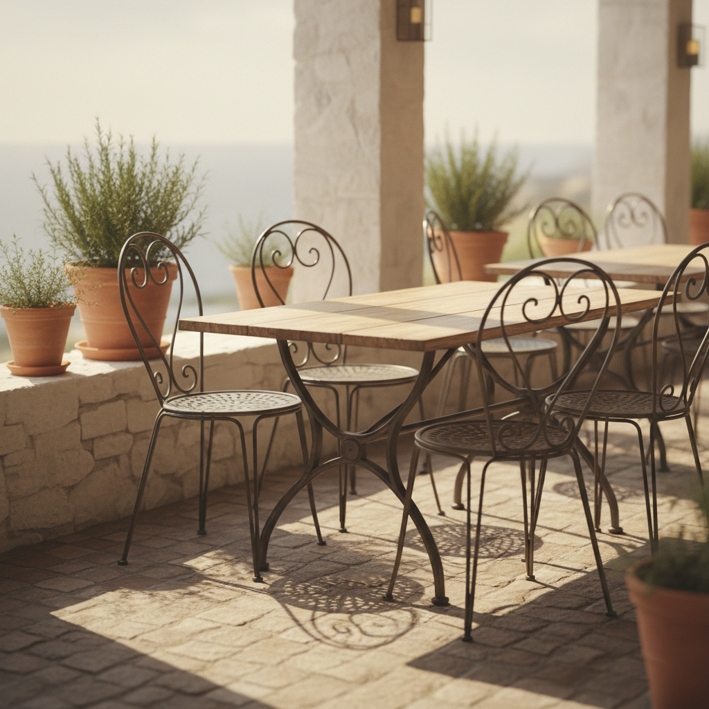 Sunlit Riviera Bar Daydreams