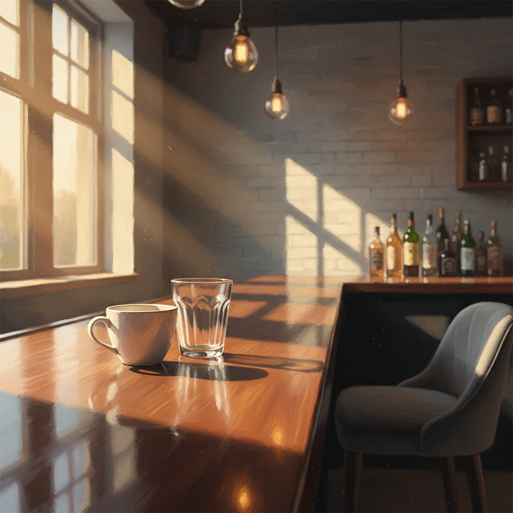 Morning Brews And Bar Reflections