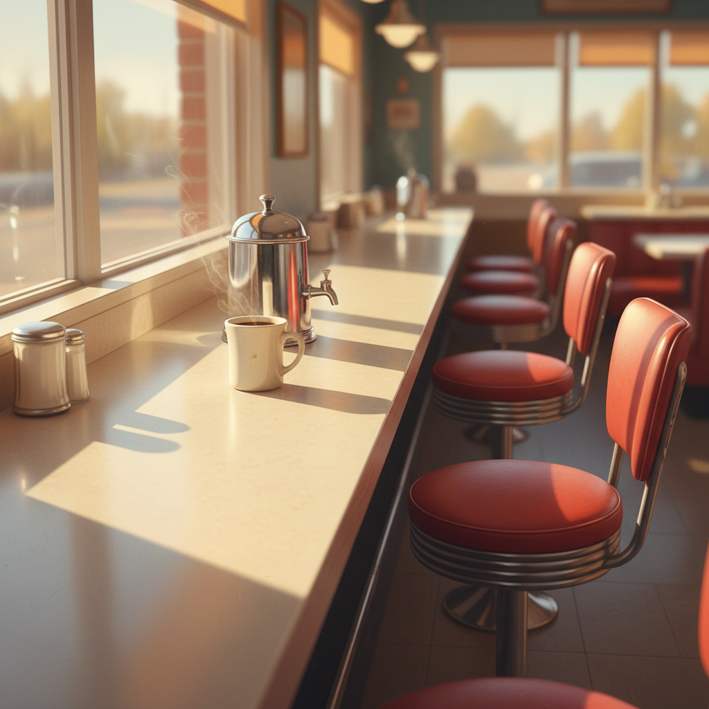 Sunrise Sips at the American Diner