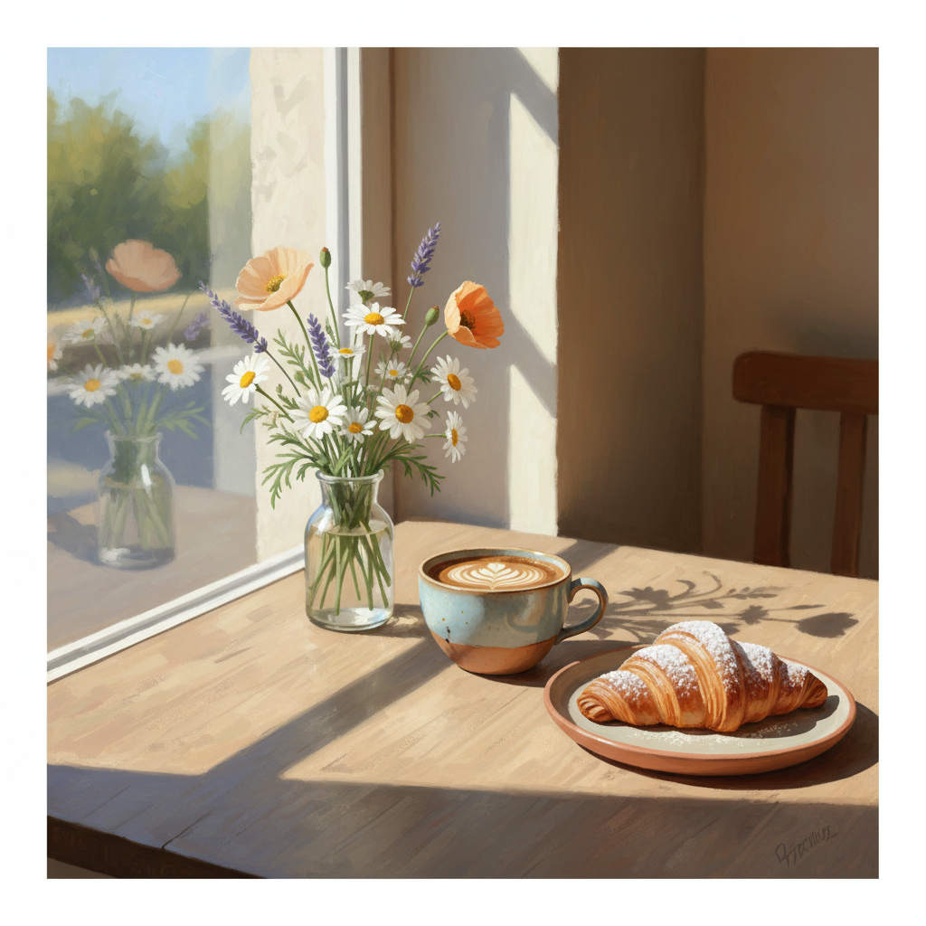Mediterranean Morning Bistro Awakening