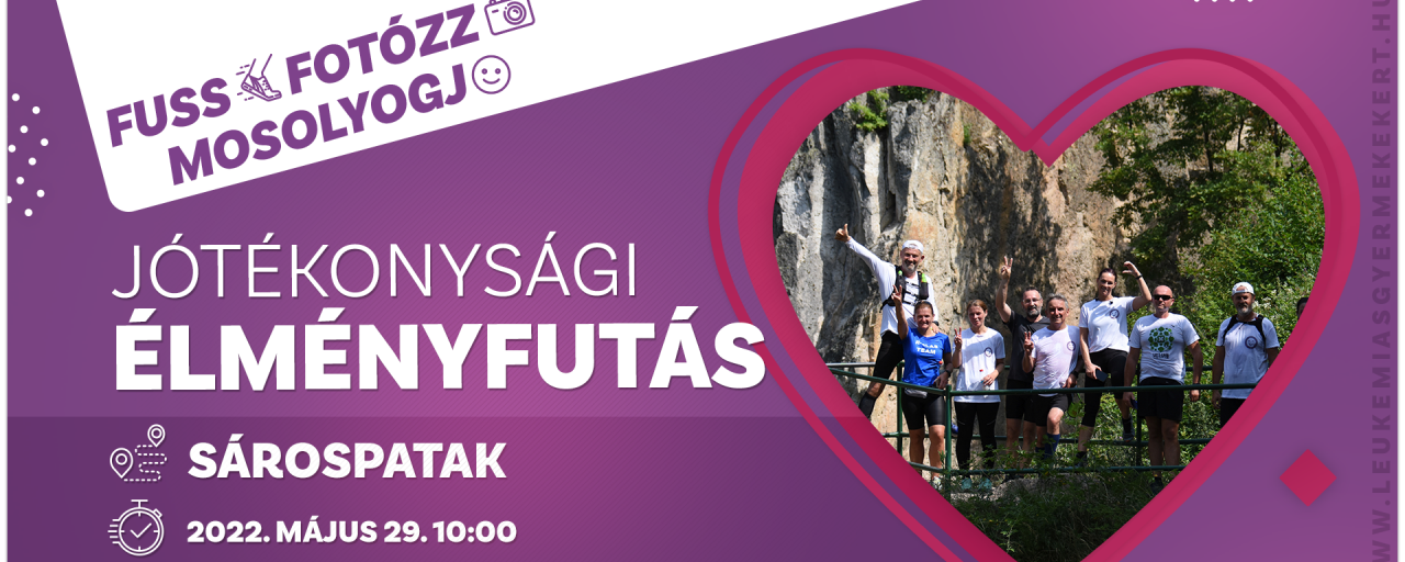Fuss Fotózz Mosolyogj Jótékonysági élményfutás Sárospatak