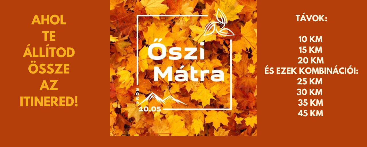 Őszi MTR - Ahol Te állítod össze az itinered!