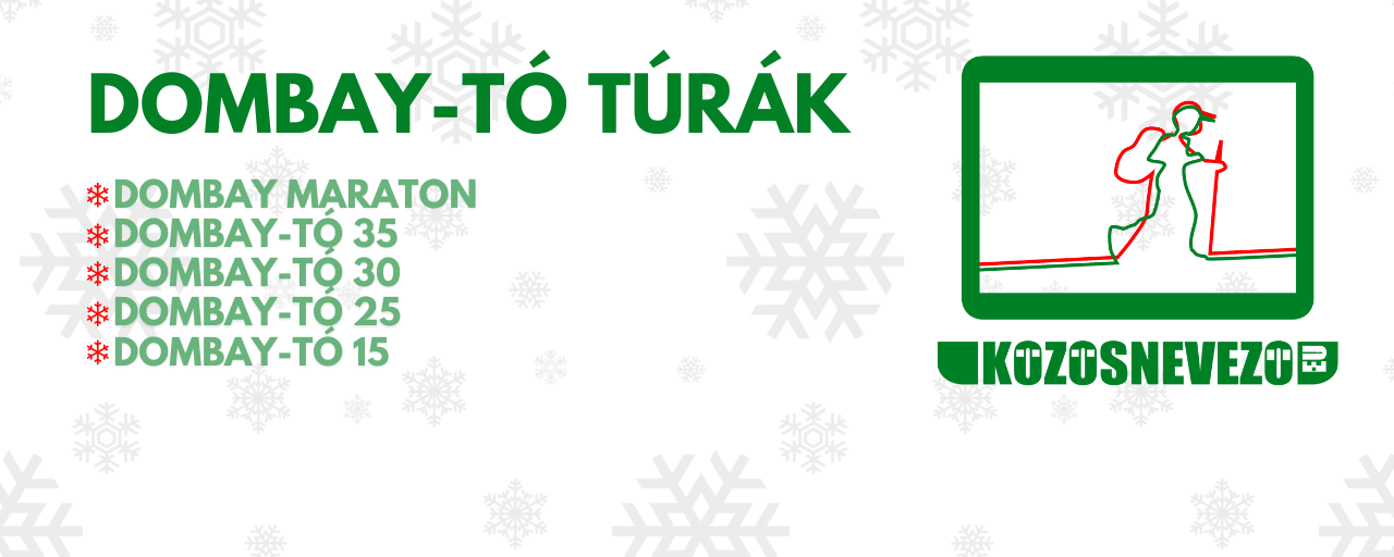 Dombay-tó túrák (Időpont változás! 12.28->12.21) - Dombay Maraton / Dombay-tó 35 / Dombay-tó 30 / Dombay-tó 25 / Dombay-tó 15