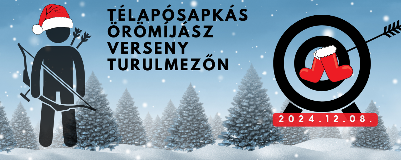 Télapósapkás örömíjász verseny Turulmezőn!