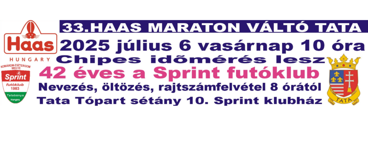 33. HAAS Maraton Váltó Tata