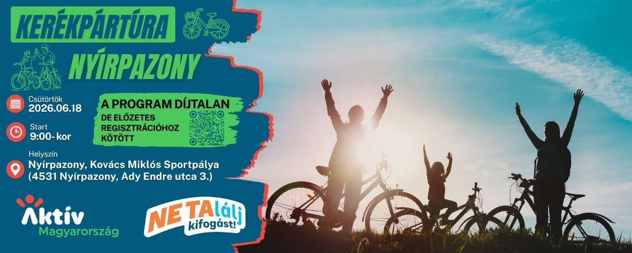 Kerékpártúra Nyírpazony