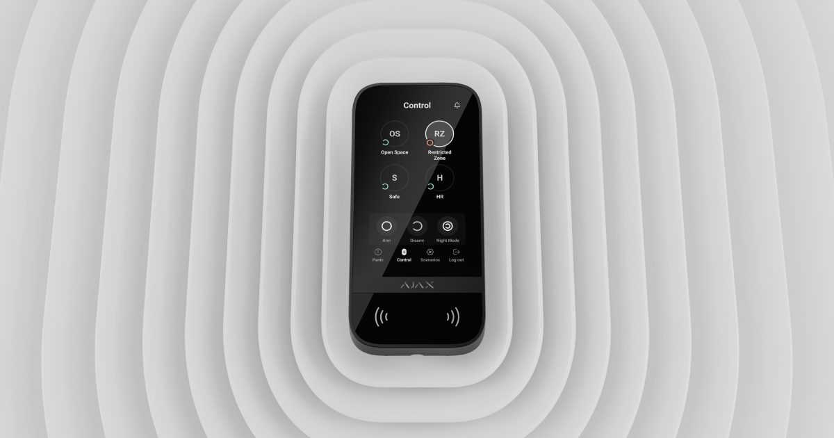 Ajax KeyPad TouchScreen Jeweller