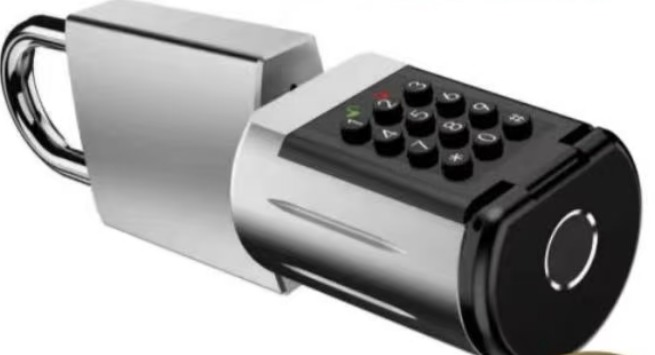 Nordlox 5H05 — Elektronisk hængelås (Fingeraftryk + Kode + RFID + Nøgle + App)