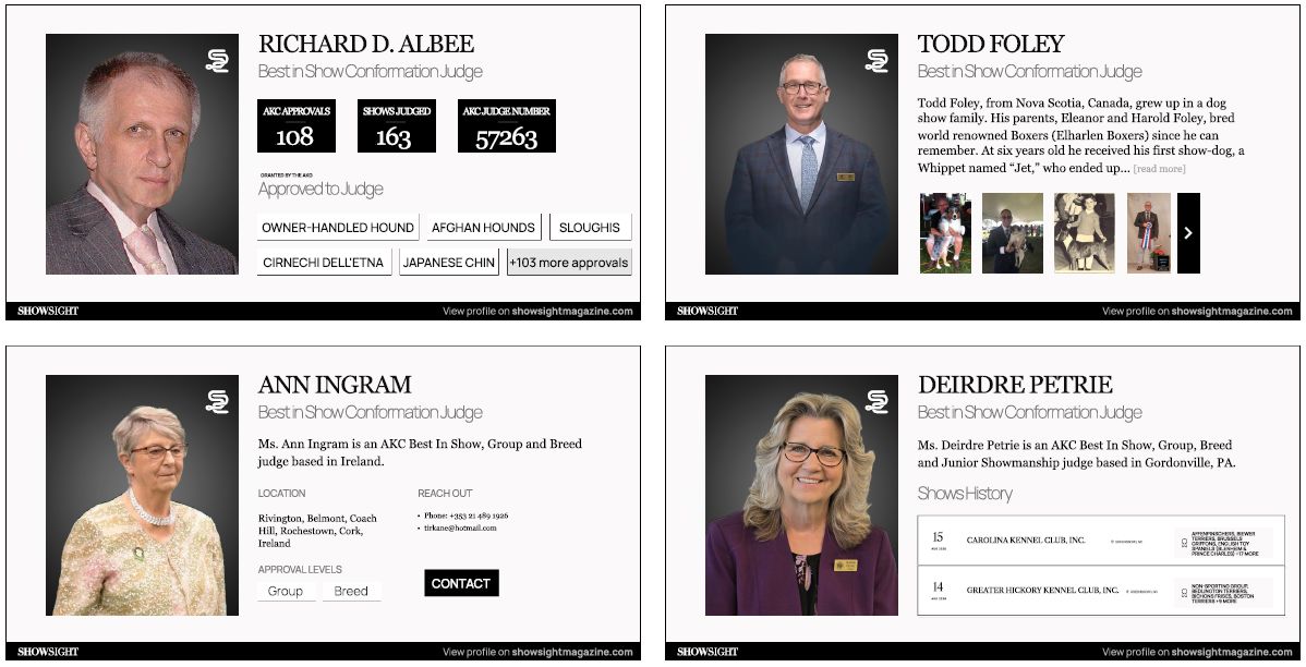 Dedicated Directory for All 9,000+ AKC-Approved Judges