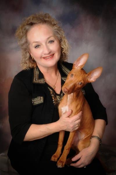 Nancy Wight with her Cirneco dell’Etna dog