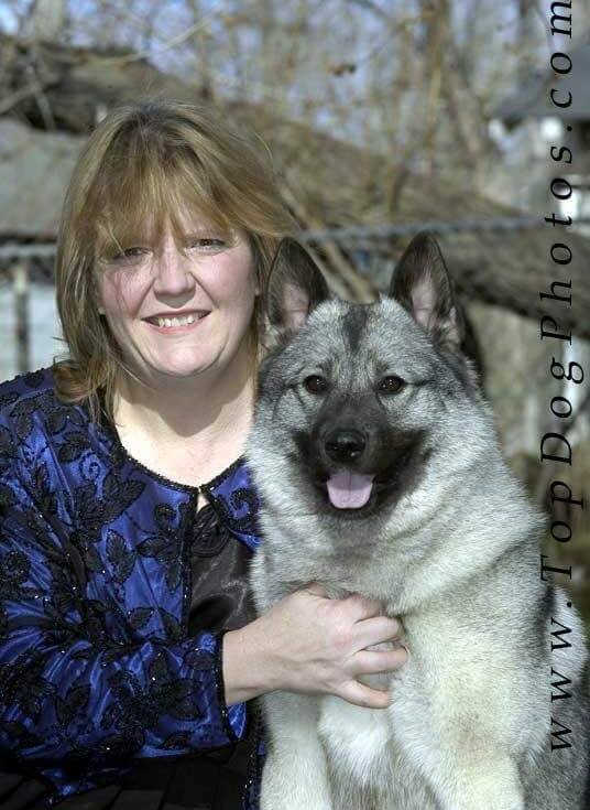 Robin Rhoden, breeder of Aspen Norwegian Elkhounds