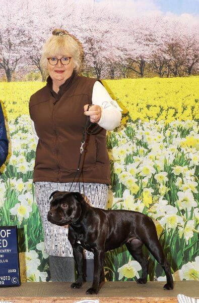 Mary Cornelius at a dog show