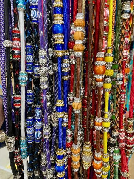Bedazzled dog show leads
