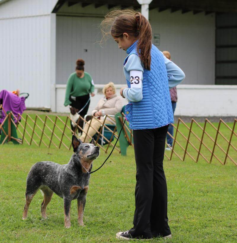 Leah Graham and her dog at the dog show.