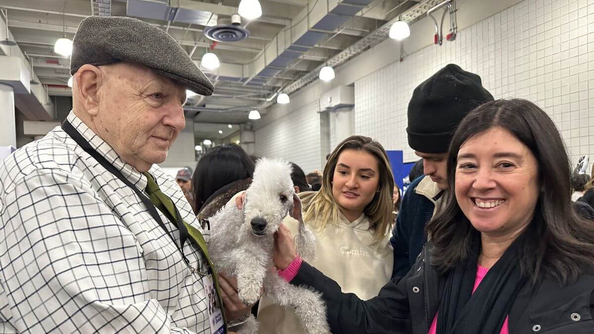 The look on the faces of the public, their surprise and the kind words that follow, make Meet the Breeds a unique experience for everyone. ‘Malin’ (pictured) is a five-year-old retired brood bitch newly arrived from Canada. (L. Friesen photo)