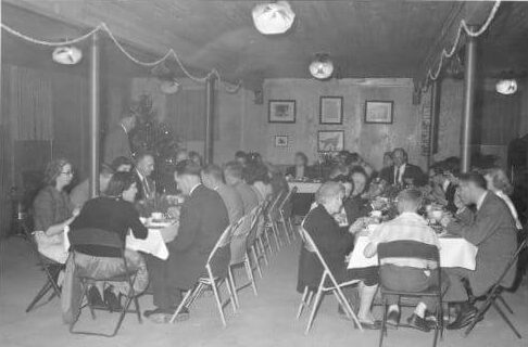 Christmas party 1959 in the old barn on Tyvola Road.