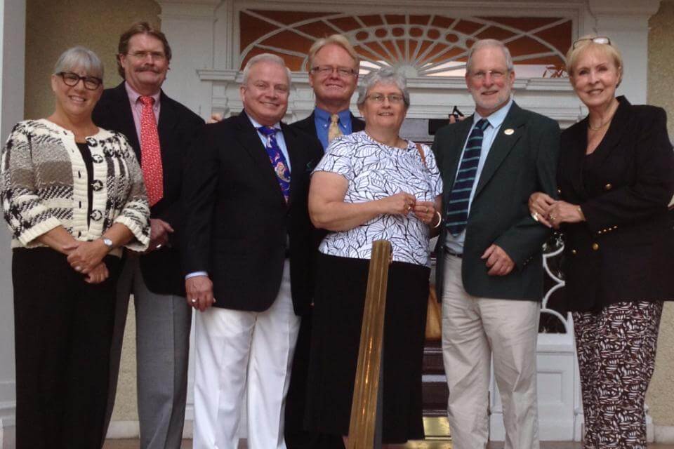 An Always Remember evening celebrating TTL in Greenville, South Carolina. L/R Pamela Beale, Randy Garren, Dennis McCoy, Bill Shelton,Mari-Beth O’Neill, Jeffrey Pepper, and Linda Ayers Turner Knorr