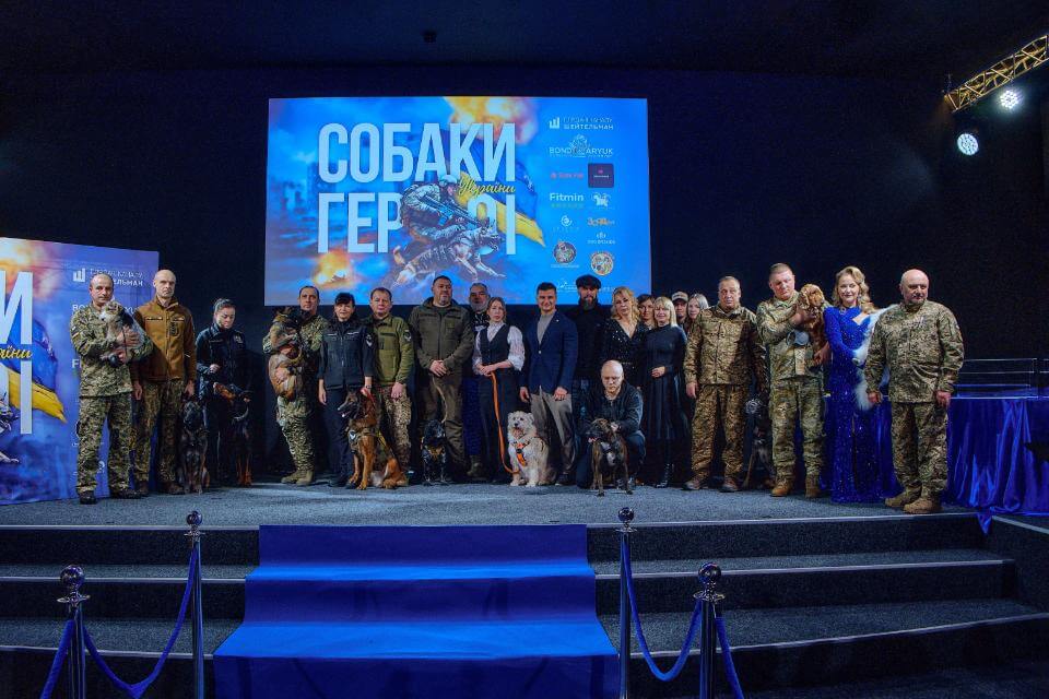 In 2023 and 2024, twenty-four dogs were awarded the Dog-Hero of Ukrainemedal. photo by Oleg Chechil, Ukraine