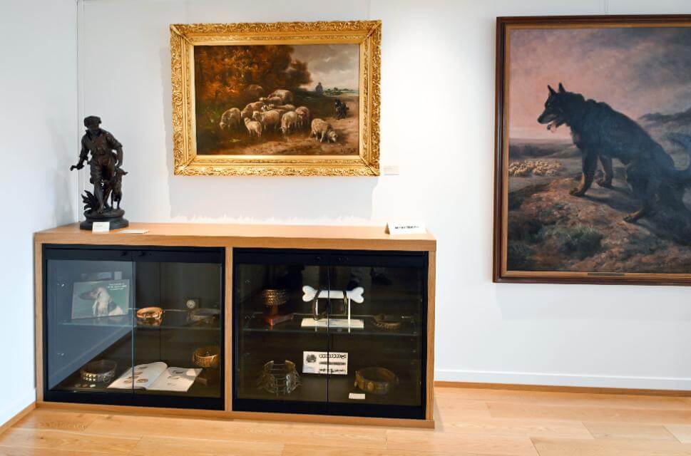 Paintings, bronze and collar collection.