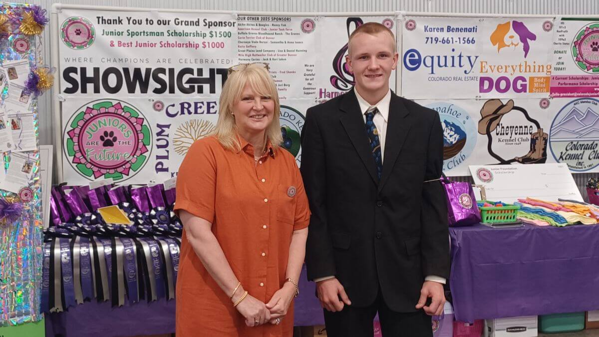AKC President Gina DiNardo and Sladen Capps