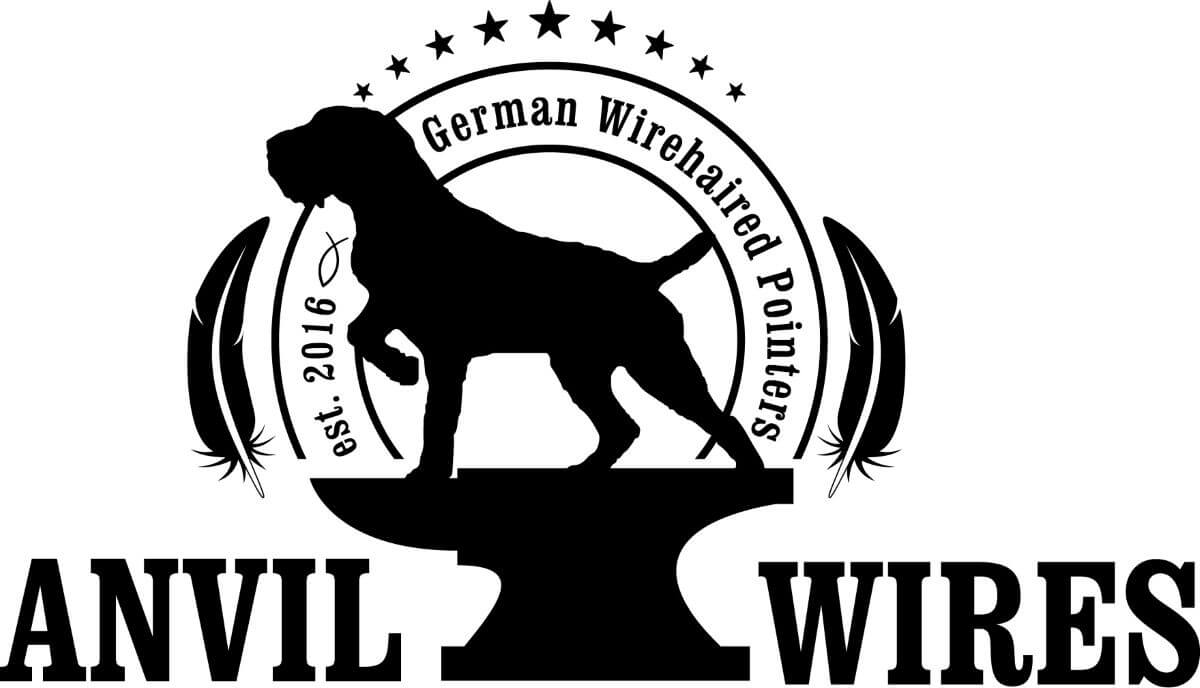 Anvil Wires Logo (German Wirehaired Pointers)