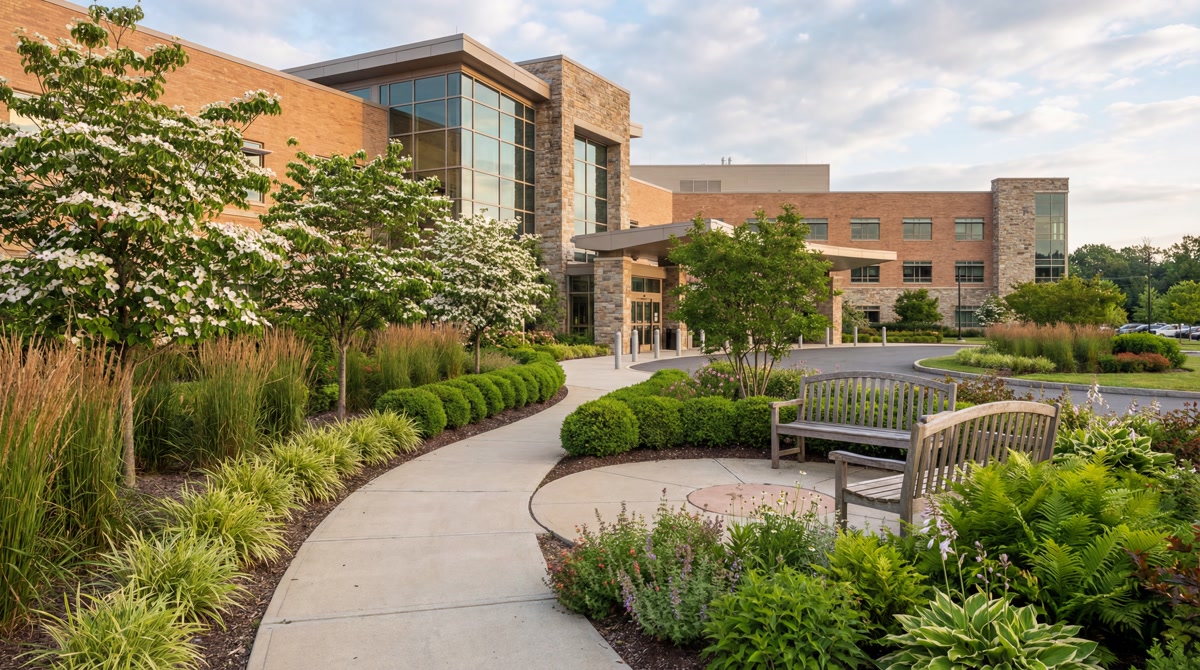 Healthcare facility landscaping