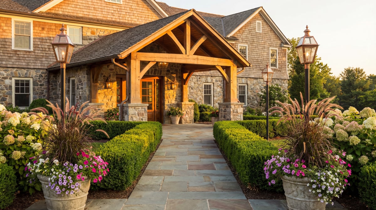 Hotel hospitality landscaping