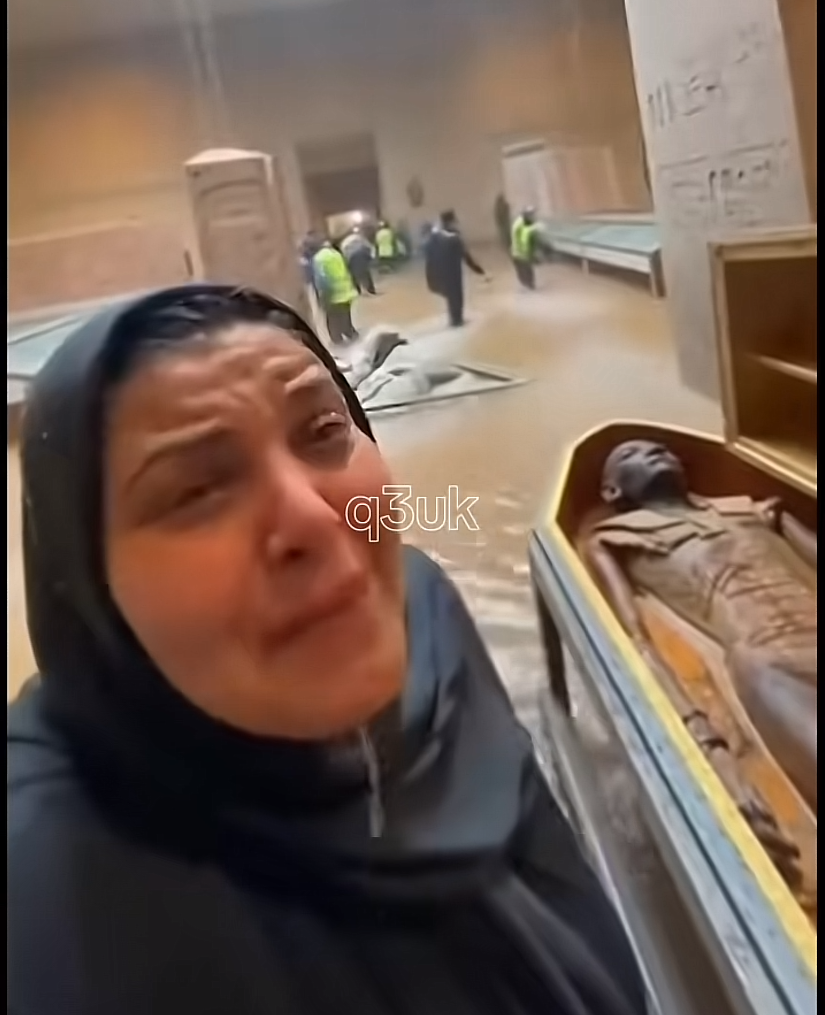 فيديو غرق المتحف المصري الكبير مولَّد بالذكاء الاصطناعي