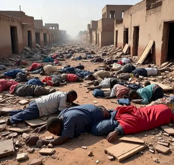 صورة متداولة عن مجزرة في السودان مولّدة بالذكاء الاصطناعي
