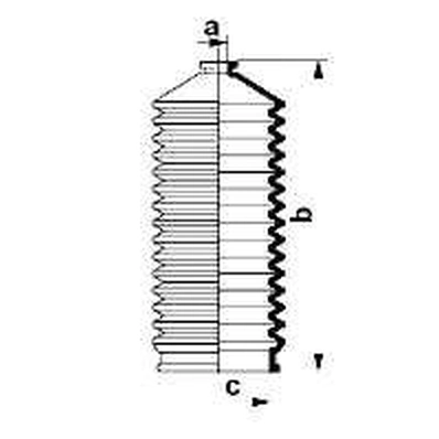 Joint-soufflet, direction SPIDAN 83963