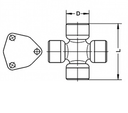 Joint, arbre de transmission SPIDAN U 380