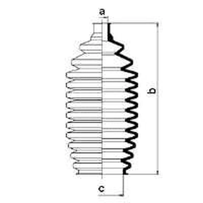 Joint-soufflet, direction SPIDAN 83935