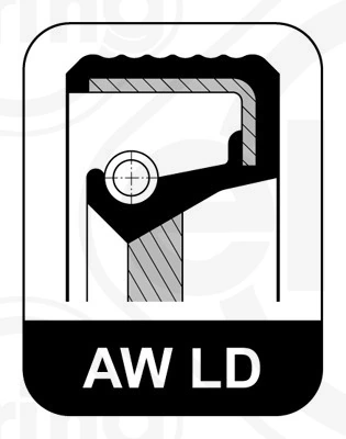 Bague d'étanchéité, vilebrequin ELRING 326.798