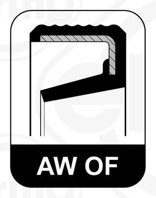 Bague d'étanchéité, vilebrequin ELRING 107.420