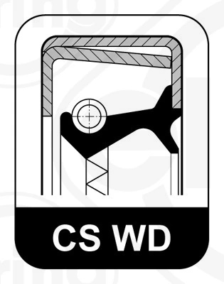 Bague d'étanchéité, moyeu de roue ELRING 453.990