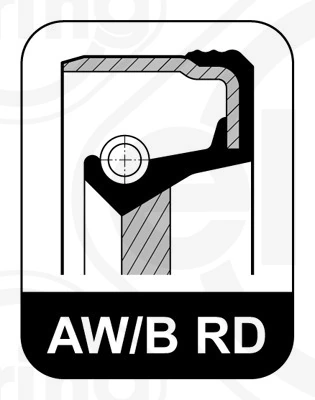 Bague d'étanchéité, vilebrequin ELRING 466.042