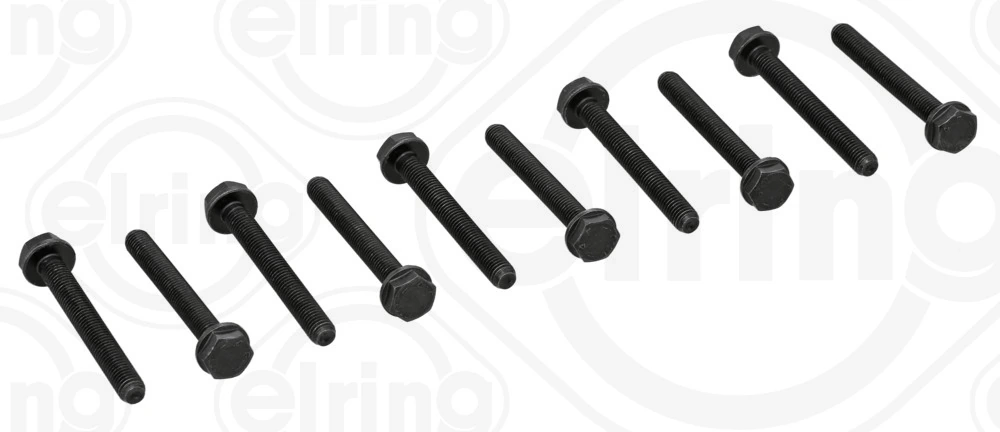 ELRING 897.440 — Комплект болтів з шестигранною головкою з чорного металу