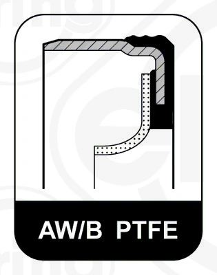 Bague d'étanchéité, vilebrequin ELRING 345.000