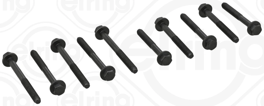 ELRING 760.870 — Комплект болтів з шестигранною головкою з чорного металу