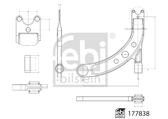 Bras de liaison, suspension de roue FEBI BILSTEIN 177838