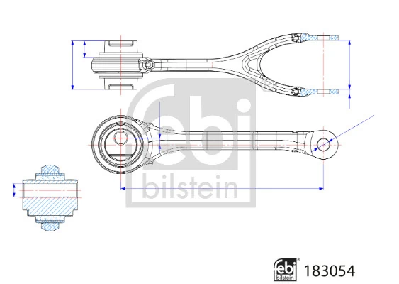 Bras de liaison, suspension de roue FEBI BILSTEIN 183054