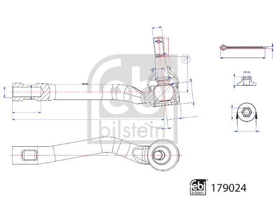 Rotule de barre de connexion FEBI BILSTEIN 179024