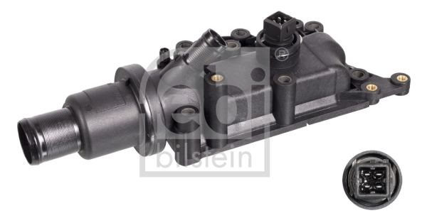 FEBI BILSTEIN 106202 — Термостат з корпусом, ущільненням та термовимикачем Renault Megane (вир-во FEBI)
