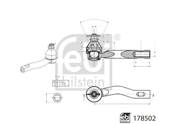 Rotule de barre de connexion FEBI BILSTEIN 178502
